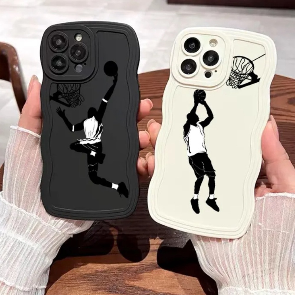 2PCS IPhone 15 Pro Max Basketball Star Phone Case